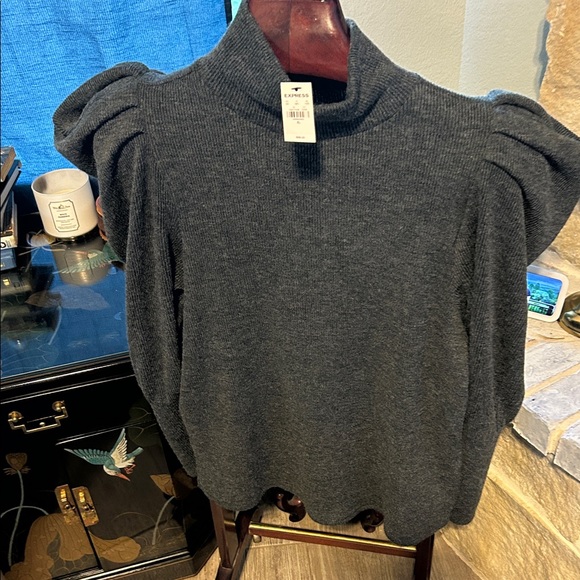 Express Sweaters - Express Dark Gray Cowl Neck Sweater NWT